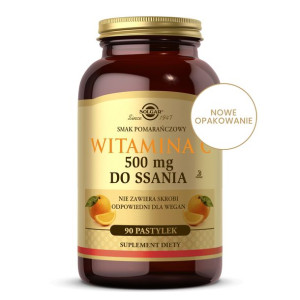Witamina C 500 mg do ssania s. pomarańczowy 90szt