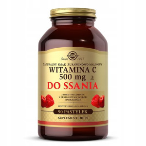 Witamina C 500mg do ssania s.żurawina-malina 90szt