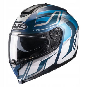 Hjc Kask Integralny C70 Lantic Niebieski Biały L