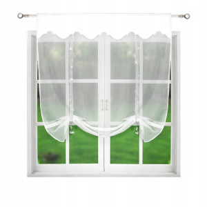 Firana Gotowa Panel 120x130 Firanka Biała Woal