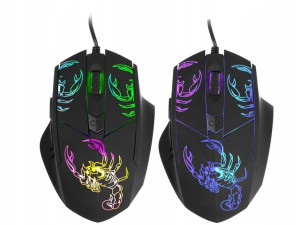 Mysz Przewod Podświet Gamezone Scorpius Usb Tracer
