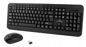 Klawiatura + Mysz Zestaw Bezprz. 2.4ghz Usb Akron