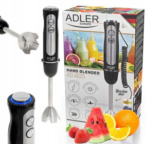 Blender Ręczny Mocny 1500w Stal 5 Prędkości+turbo