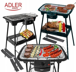 Grill Elektryczny Stojący Balkonowy 2w1 Bez Dymu