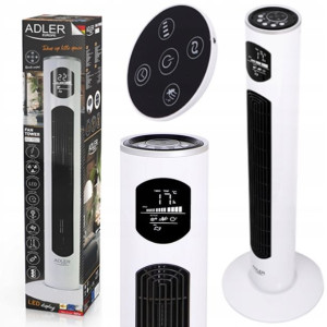 Wentylator Kolumnowy Podłogowy Timer Led + Pilot