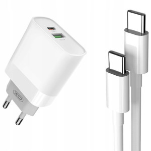 Szybka Ładowarka Qc 3.0 18w Pd Usb Typ-c + Kabel