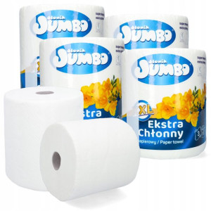 Jumbo Ręcznik Papierowy JUMBO XXL 3 Warstwy 4 szt