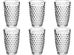 Komplet Szklanek Szklanki 380ml ELISE DOTS - 6 szt