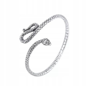 Bransoletka Srebrna Żmija Żmijka 925 Charms