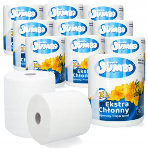 Jumbo Ręcznik Papierowy JUMBO XXL 3 Warstwy 10 szt