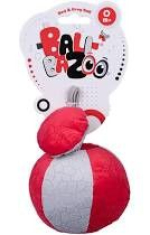 Dumel 80304 piłka czerwono-szara 03041