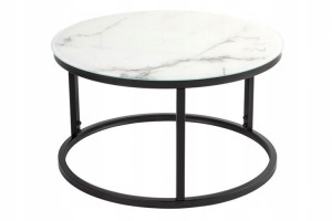 Stolik KAWOWY OKRĄGŁY ława do salonu 60cm GLAMOUR