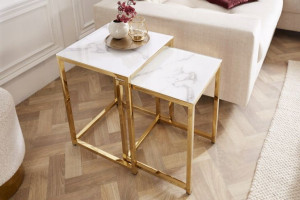 Zestaw 2x stolik kawowy ŁAWA do salonu GLAMOUR