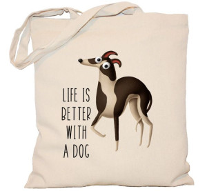 Torba PŁÓCIENNA 240G Z psem życie jest lepsze