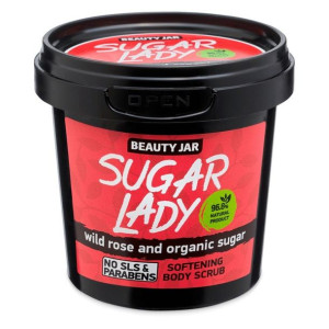  zmiękczający scrub do ciała z dziką różą i organicznym cukrem 180g