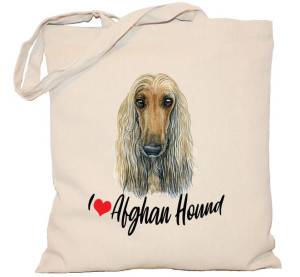 Torba PŁÓCIENNA 240G z psem Afghan Hound