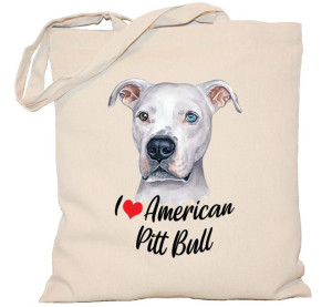Torba PŁÓCIENNA 240G z psem American Pitt Bul