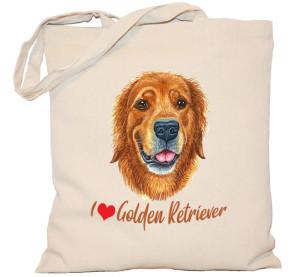 Torba PŁÓCIENNA 240G z psem Golden Retrevier