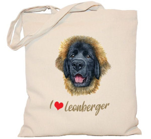 Torba PŁÓCIENNA 240G z psem Leonberger