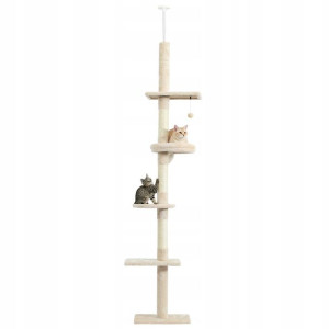 Drapak Sufitowy Dla Kota Wysoki Duży 228 CM beżowy