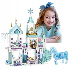 KLOCKI Kraina Lodu Elsa Lodowy Pałac Elsy Olaf