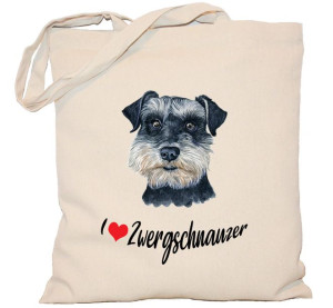 Torba PŁÓCIENNA 240G z psem Zwergschnauzer