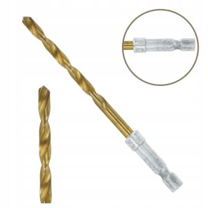 Wiertło Do Wkrętarki Metalu Tytanowe Hex 6.0 Mm