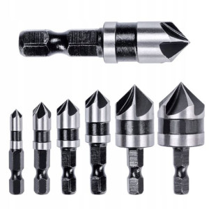 Wiertła Fazowniki Pogłębiacze Drewno Pvc 6-19mm