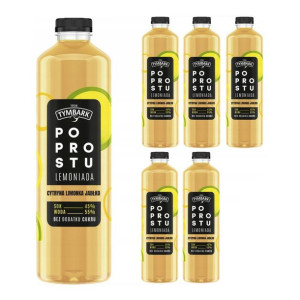 Pakiet 6szt. Tymbark Po Prostu Lemoniada Cytryna Limonka Jabłko 1,25l