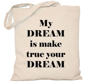 Torba PŁÓCIENNA 240g eco torba z nadrukiem My dream is make your dream