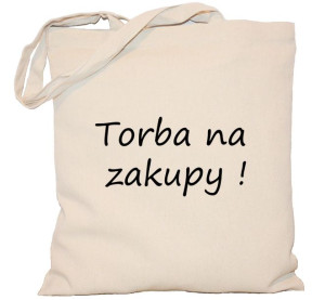 Torba PŁÓCIENNA 240g eco torba z nadrukiem na zakupy