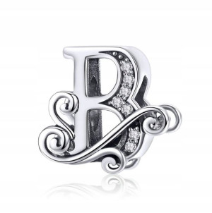 Charms Zawieszka Litera B srebro Srebrna S925