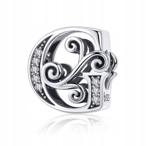 Charms Zawieszka Litera G srebro Srebrna S925
