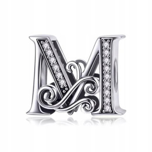 Charms Zawieszka Litera M srebro Srebrna S925