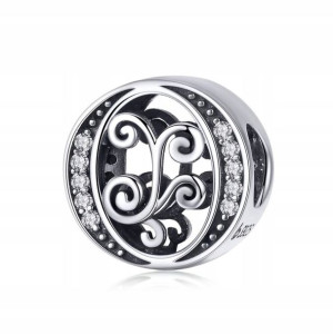 Charms Zawieszka Litera O srebro Srebrna S925
