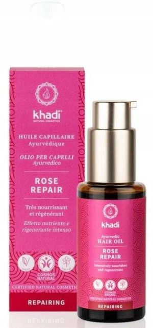 Khadi Rose Odżywczy Olejek Do Włosów 50 ml