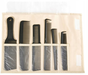 Fox Barber Expert Komplet Grzebieni, Etui Lniane