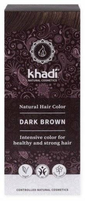 Khadi Henna Ziołowa Dark Brown Ciemny Brąz 100 ml