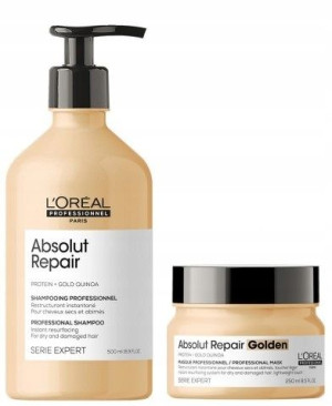LOreal Absolut Repair Szampon I Maska Złota Zestaw