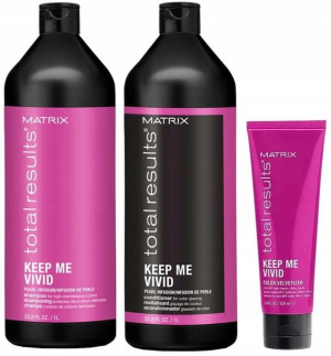 Matrix Keep Me Vivid Szampon Odżywka Balsam XXL