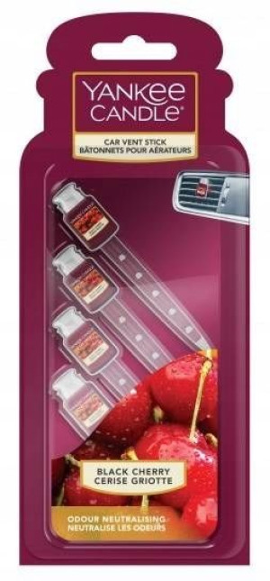 Yankee Car Vent Black Cherry Wsuwki Zapachowe 4szt