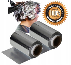 2x Folia Fryzjerska Aluminiowa Mocna 250m Gruba