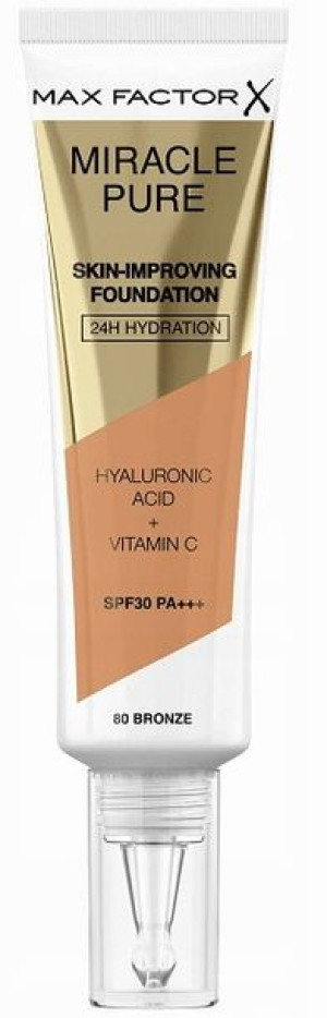Max Factor Miracle Pure Podkład SPF30 80 Bronze