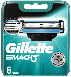 Gillette Mach3 Ostrza Wymienne Nożyki 6 sztuk