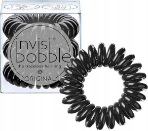Invisibobble Gumki Silikonowe True Black Czarne 3x
