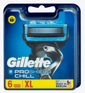 Gillette Proshield Chill Ostrza Nożyki Wkłady 6szt