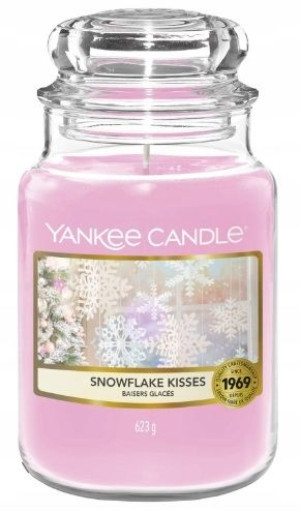 Yankee Candle Duży Świeczka Snowflake Kisses 623g