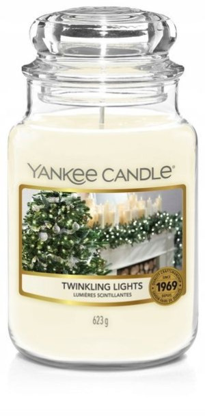 Yankee Twinkling Lights Duża Świeca Świąteczna
