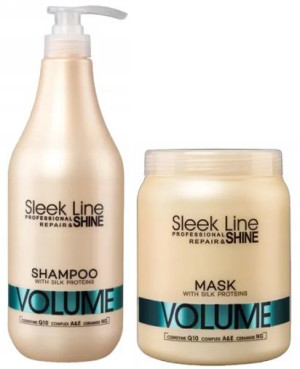 Stapiz Sleek Volume Szampon 1000 ml Maska 1000 ml