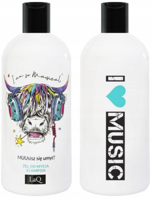 LaQ Krowa 2w1 Żel Do Mycia Szampon Do Włosów 300ml